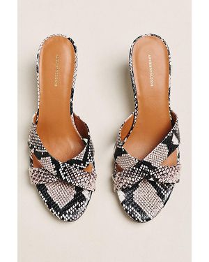 By Anthropologie Criss-Cross Kitten Heels - Natural