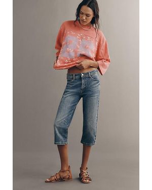 Pilcro Penny Low-Rise Capri Jeans - Grey