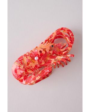 By Anthropologie Lobster Hair Claw Clip - Red