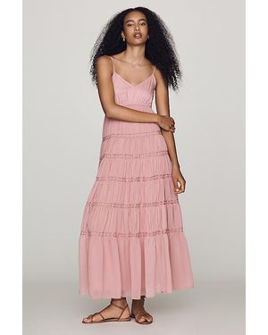 By Anthropologie Twofer Tiered Sleeveless Dress - Pink