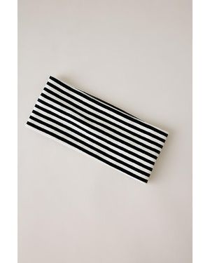 By Anthropologie Stripe Stretch Headband - Metallic