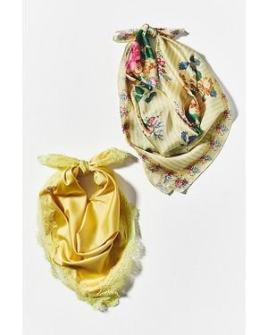 By Anthropologie Classic Square Scarf - Metallic