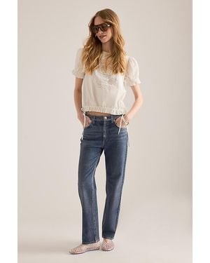 Rag & Bone Miramar Ponte Harlow Mid-Rise Straight Jeans - Blue