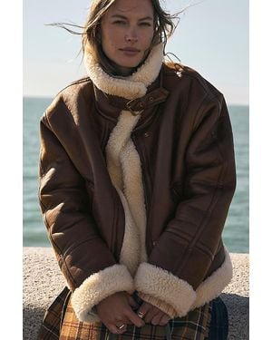 By Anthropologie Aviator Jacket - Black