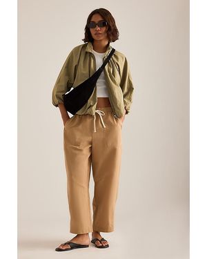 By Anthropologie Billie Barrel Trousers - Natural