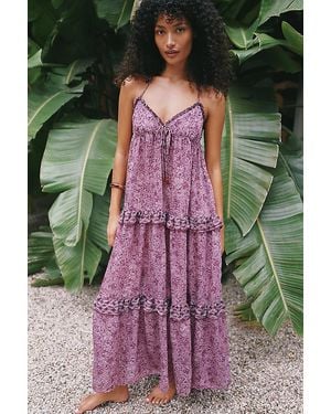 Celandine Halter Tent Maxi Dress - Green