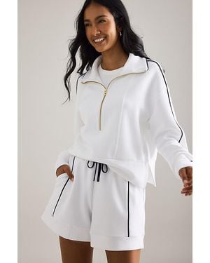 Varley Davenport Half-Zip Sweatshirt - White