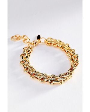 By Anthropologie Bold Chuncky Chain Bracelet - Metallic