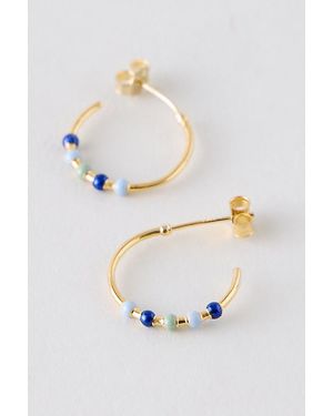 Enamel Copenhagen Lola Large Hoop Earrings - White