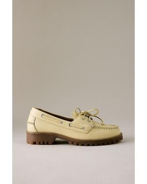 Bronx Sienna Boat Shoes - Natural