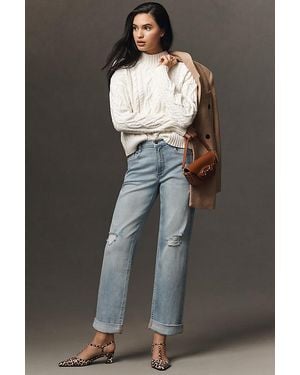 Pilcro Baggy Slim Boyfriend High-Rise Relaxed Jeans - Black