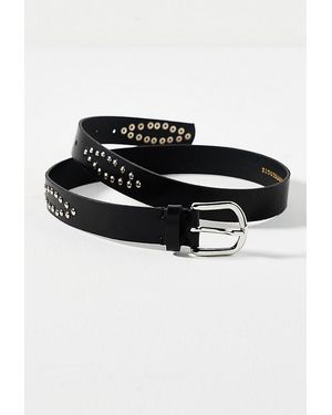 By Anthropologie Studded Ellipse Belt - Black