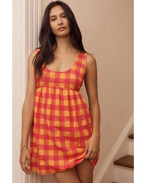 By Anthropologie Apron Mini Nap Dress - Orange