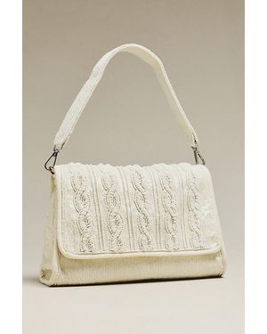 Maeve Audra Beaded Shoulder Bag - Natural