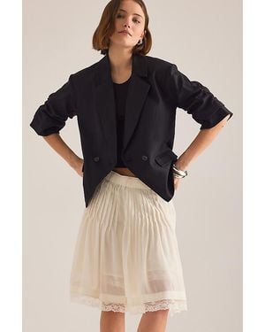By Anthropologie Short-Sleeve Blazer - Black