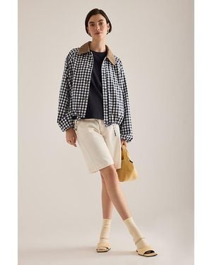 Barbour Ovingham Gingham Casual Jacket - Natural