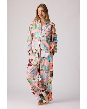 Karen Mabon Books Long Pyjama Set - Pink