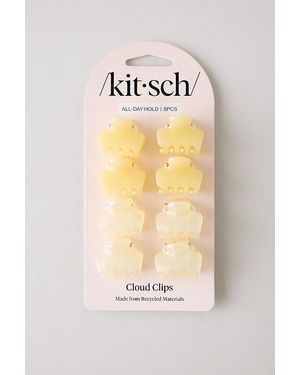 Kitsch Mini Cloud Claw Clips, Set Of 8 - Natural