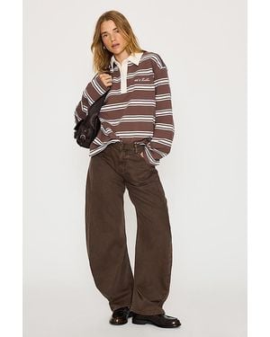 4th & Reckless Asta Rugby Top - Brown