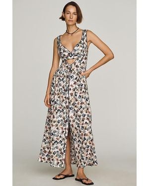 Maeve Cutout A-Line Dress - White