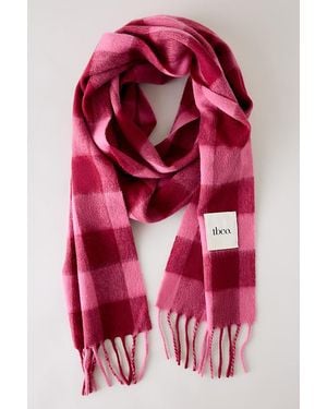 TBCo 100% Wool Tartan Scarf - Red