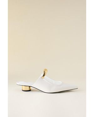 JW PEI Helena Pierced Mule Heels - Natural