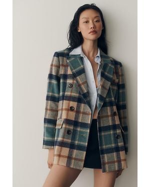 NVLT Plaid Double-Breasted Blazer - Multicolour