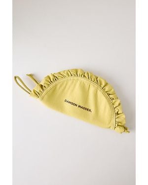 Damson Madder Ruffle Half Moon Makeup Bag - Yellow