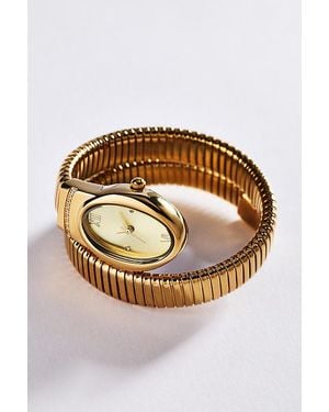 By Anthropologie Stretch Wrap Watch - Metallic