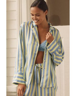 By Anthropologie Oversized Button-Front Pyjama Shirt - Natural