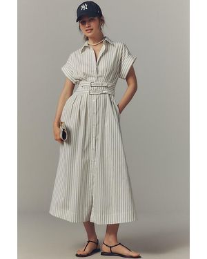Exquise The Tobie Shirt Dress By Double Buckle Edition - Grey
