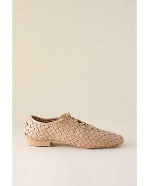 JW PEI Kayla Weave Strap Flats - Natural