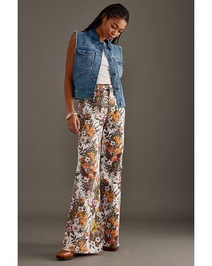 Wrangler Wanderer Floral Flare Jeans - Grey