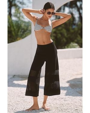 Celandine Knit Mesh Trousers - Black