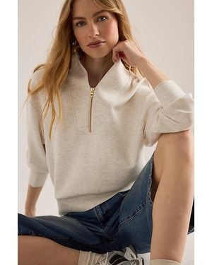 Varley Davidson Half-Zip Sweatshirt - Natural