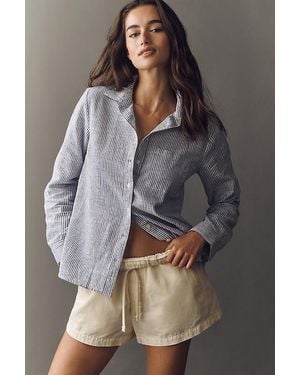 Maeve Kate Classic Buttondown Shirt By - Grey