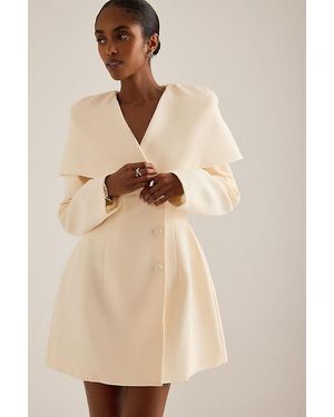 Odd Muse Cape Detail Mini Dress - Natural
