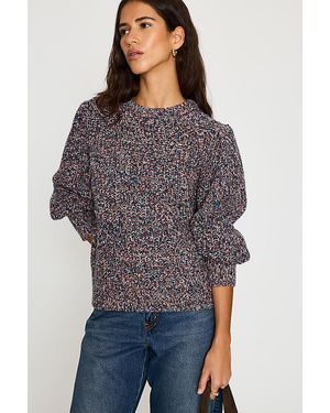 By Anthropologie Wool-Cashmere Chunky Knit Jumper - Purple