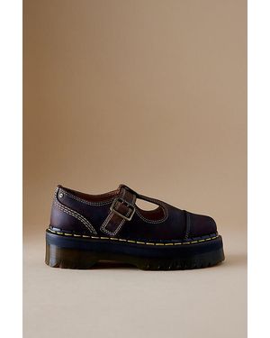Dr. Martens Bethan Arc Leather Platform Mary Jane Shoes - Brown