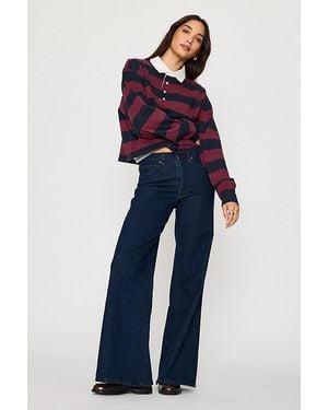 GOOD AMERICAN Good Waist Palazzo Jeans - Blue