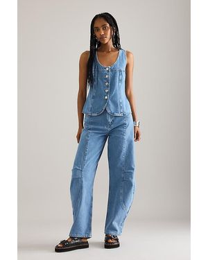 ALIGNE Courage Barrel Jeans - Blue