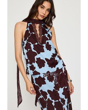 Never Fully Dressed Lily Scarf-Neck Top - Multicolour