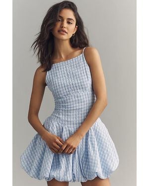 Astr Tionna Mini Bubble Dress - Blue