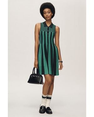 Maeve Sleeveless Knit Mini Swing Dress - Green
