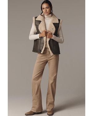 Pilcro Essential Mid-Rise Flare Jeans - Natural