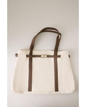 By Anthropologie Slouchy Canvas Tote Bag - Natural