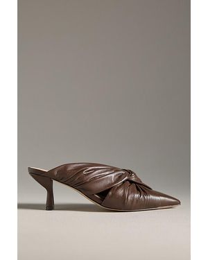 Maeve Twisted Mule Heels - Grey