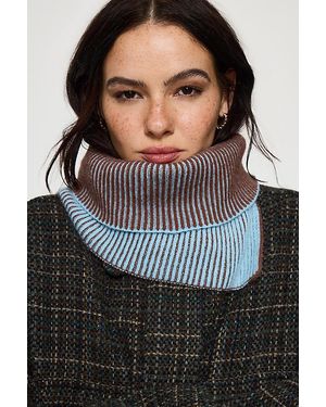 By Anthropologie Ribbed Stripe Snood - Black