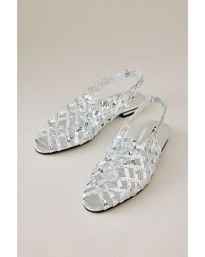 laagam Lani Sequin Sandals - Grey