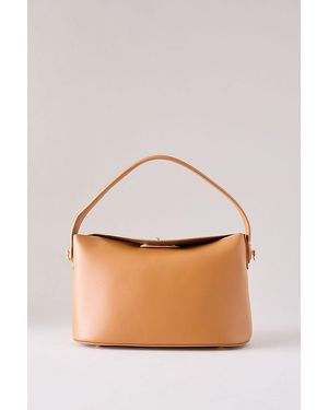 Melie Bianco Lana Faux-Leather Shoulder Bag - Natural